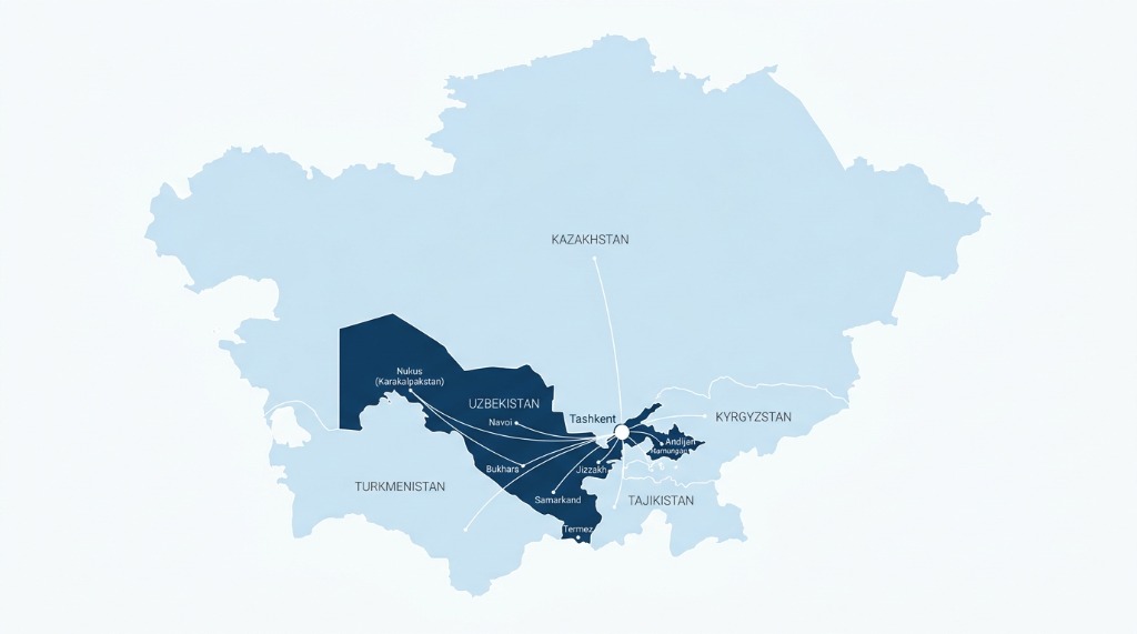 Distribution Network across Central Asia