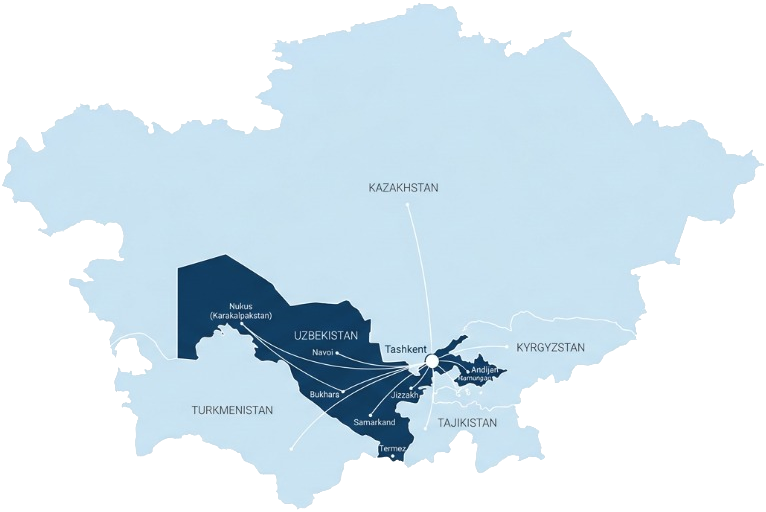 Central Asia Distribution Reach